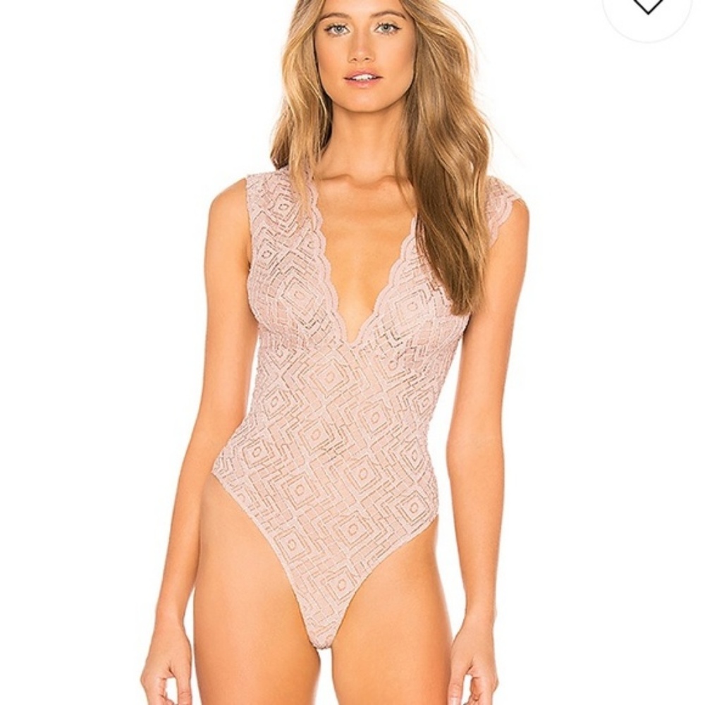 Free People Ballet Plunge Bodysuit Medium